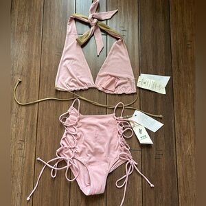 We Are HAH Bikini Set | DIY Top & Hi-Kini High Waist Lace Up Bottoms